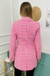 159785 Kazayagi Desen Astarli Blazer Ceket